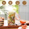 Jeitae 24oz Wide Mouth Mason Jars – 4 Pack Glass