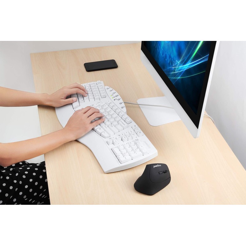 Perixx PERIBOARD-512W Periboard-512 Ergonomic Split Keyboard - Natural Ergonomic Design