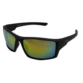 Timberland Sunglass Mens Matte Black Rectangle Plastic Mirror Lens TB7290 5C