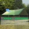 dvSRFw Tent Tarpaulin, 3 m x 3 m, Waterproof Tarp