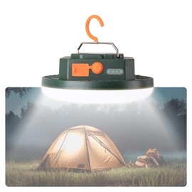 10000mAh Rechargeable Tent Light 3 Lighting Modes, 4000LM LED Portable Camping Lantern, IPX5 Waterproof, 30W Hanging Tent Light with Magnet, for Emergency & Gift