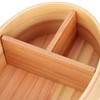 1Layer Bento Box Wood Lunch Box Wooden Sushi Tableware Bowl