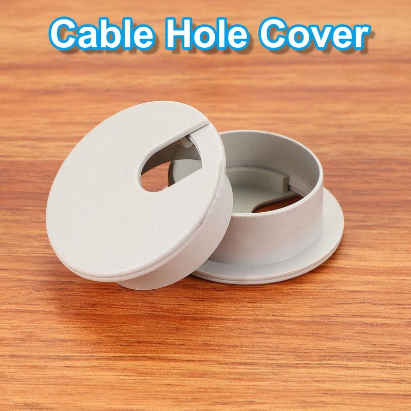 PATIKIL Cable Hole Cover, 5pcs 1.38inch/35mm Desk Wire Cord Cable