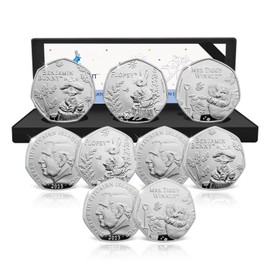 The Koin Club Beatrix Potter Silver Coin Box Set 3 Limited Edition Collectibles in Gift Case