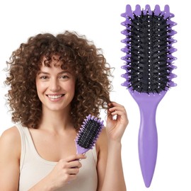 Cepillo Definición Rizos, Cuidado Del Cabello Peine Cabello Rizado Rulos Perfectos Cerdas Anchas Diseño Innovador Peines Rizadores Multifuncional