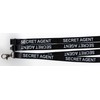 1 Black Secret Agent Printed Fun Safety Neck Breakaway Comedy