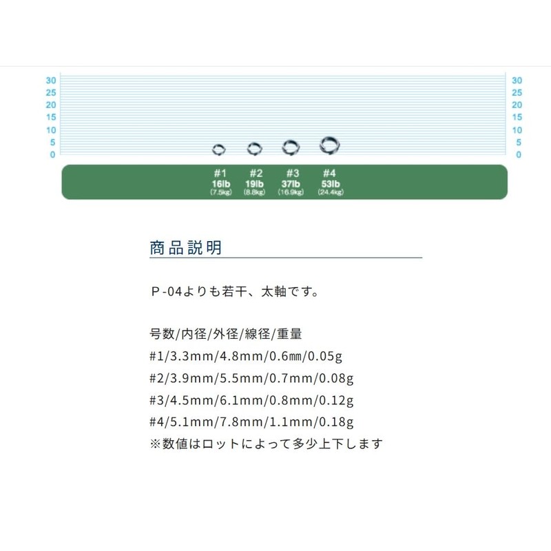Owner 72803P03B split ring regular wire B2