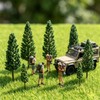 20-Piece Miniature Pine Tree Set, Assorted Model Trees for Diorama