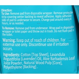 B.Pure Organic Cotton Lavender Infused Panty Day Liners 18 Count