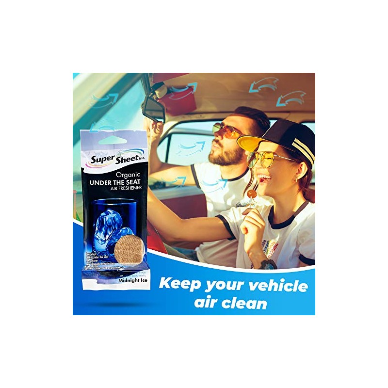 Super Sheet, Organic Under the Seat Car Air Freshener, Long
