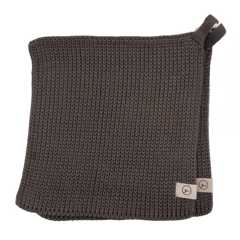 Ecovask Pot Holders Two Pack Organic Cotton, Navy