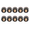 10pcs Hard Leather Billiard Pool Cue Stick Screw-on Tips Replacement