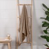 Brentfords Light Brown Bath Sheets, 100% Cotton Towels Super Soft