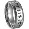 Jude Jewelers 8mm Stainless Steel Norse Viking Raven Runes Band