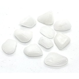 Snowy Quartz Mini Crystal Tumbled Stones - 10 Pc