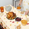 YQUQWN Turkey Thanksgiving Decorations, Disposable Tablecloth, Plastic Table Cover for