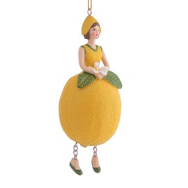 ROSEMARIE SCHULZ Heidelberg Flower Girl Figurine Lemon Sculpture for Hanging Flower Fairy Figurine Decorative Figure