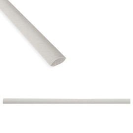 Questech Quarter Round Tile Trim, 1/2 x 12 Inch Corner Shower Tile Edge Trim, Decorative Jolly Tile Liner Cap for Kitchen Backsplash Bathroom Shower, Gray Matte, 12 Pack