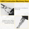 SUPAWAY 10-Piece 14603 Ignition Key Fendt Key Construction Machine Key