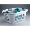 Rubbermaid 2.1 Bushel Small Hip Hugger Portable Plastic Home Laundry