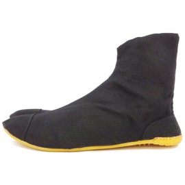 Rikio F5MSP Men's Festival Tabi, Festival Tabi, Magic Specifications, Cushioned, Barefoot Feel, Lightweight, Refreshing, 5-Piece Magic, Black