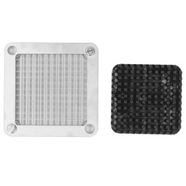 Blade Assembly and Pusher Block, Commercial Vegetable Chopper Dicer Blade Replacement, Stainless Steel Blade for Chopper Dicer Commercial Vegetable Fruit Dicer Replace Blade (6mm)