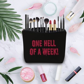 PWHAOO Tampon bag Period Pouch Sanitary Holder One Hell of a Week Gifts For Best Friend (One Hell of a Week bag)