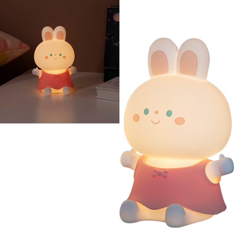 Soft Light Night Light Silicone 7 Color Changes Little Bunny
