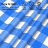 Blue and White Checkered Tablecloth, 2 Pcs 54 ×108 Inches