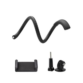 Firrazle Flexible Arm Stand, Action Camera, Smartphone Stand, Flexible Selfie Stick, Foldable, 360 Degree Rotation, Freely Adjustable Gooseneck, Convenient to Carry, Compatible with DJl Action 3/4