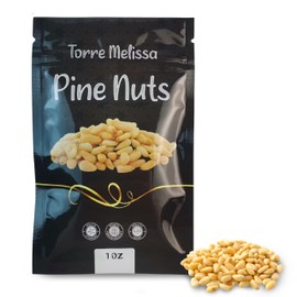 (Pack of 10) Torre Melissa Natural Pine Nuts RAW 10 Ounce Bags | Kosher Certified Fresh Pinenuts for Snacking, Pesto, Salads, Baking & Gourmet Cooking | Gluten-Free, Non-GMO, Premium Whole Pine Nuts