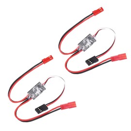 2Pcs RC Remote Controlled on/Off Electronic Switch Relay for RC Airplane Car Truck Boat LED Light Drone(20A)