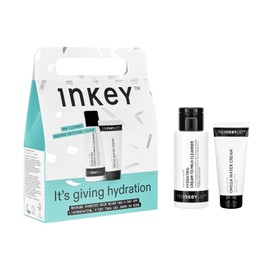 Inkey List Hydration Gift Set Hydrating Cream to Milk Cleanser + Omega Water Moisturizer Skincare duo for healthy, glowing skin Provides a set for all skin types Set name / 인키 리스트 하이드레이션 선물 세트 하이드레이팅 크림 투 밀크 클렌저 + 오메가 워터 모이스처라이저 건강하고 빛나는 피부를 위한 스킨케어 듀오 모든 피부 타입을 세트를 제공합니다 Set name