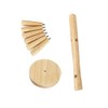 Shirene Wooden Cup Stand, Bamboo, Wooden Cup Holder, Pretzel Holder,