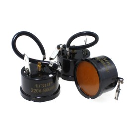 Maxmoral 3PCS Black Refrigerator Thermal Overload Protectors 1/3HP 250W Compressor Replacement Part Compressor Thermal Overload Protector for Car Refrigerator and Portable Freezer Maintenance