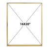 Frametory, Floating Picture Frame 16x20 - Gold Metal Photo Frame
