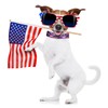 3 Pieces American Flag Dog Collars Adjustable Soft Comfortable Pet