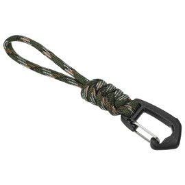PATIKIL Badge Lanyard 18.8 Inch, Necklace Keychain Cord Metal Clasp Hook Ring Strap for Keys Whistle ID Card Badge Holder, Camo Olive