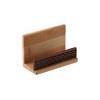 dohobby Black Walnut Business Card Holder Stand, Bamboo Wood Business