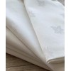 Set of 6 Napkins Ivy Leaf White - 100% Egyptian