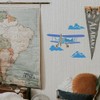 DOODLREAM 30 x 30cm Retro Airplane and Clouds Wall Stencil