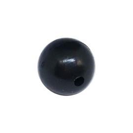 200pcs/pack Soft Rubber Fishing Beads Round Black Plastic Rig Beads 3mm-12mm Carp Fishing Gear Accessory (12#-0.472"-200pcs)