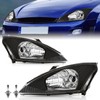 TUSDAR Headlight Assembly Set for 2000-2004 Ford Focus Factory Style