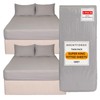 Brentfords 2 Pack Super King Fitted Sheet, Bed Cover Deep
