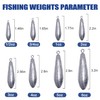 Drop Shot Fishing Weights Sinkers Teardrop Weights Bass Fishing Sinkers