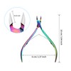 Mudder 3 Packs Cuticle Nippers Cutter Tool Stainless Steel Nail