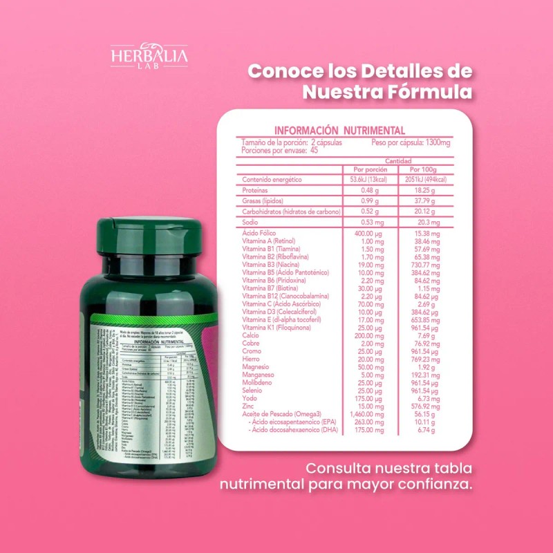 Multivitamnico 9 Meses para Embarazadas con Omega 3 - cido