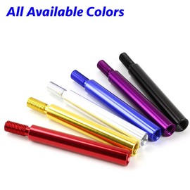 Auto Dynasty M10 x 1.5 Aluminum 3.75 inches Extend Shifter Lever Extension Compatible with Manual Transmission (Purple)