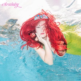 Araluky Mermaid Crown for Girls Mermaid Headband for Little Mermaid Party Decorations Ariel Birthday Party Supplies