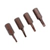 uxcell Triangular Bits Set 4-in-1 1/4 Inch Hex Shank Magnetic